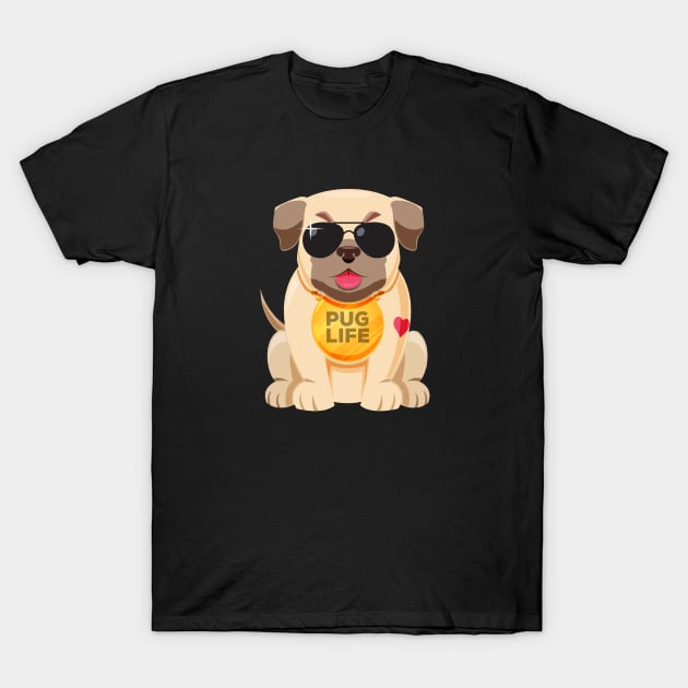 Pug dog T-Shirt by This is store